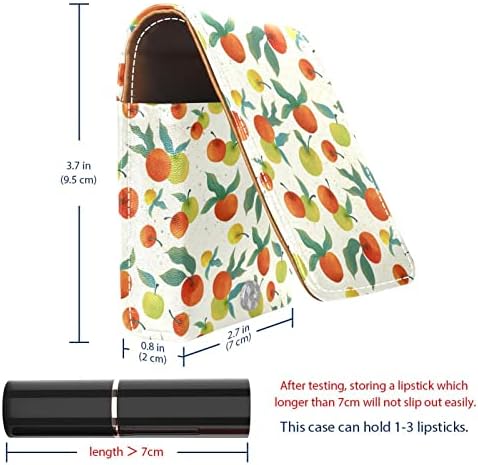 ORYUEKAN Makyaj ruj kılıfı ruj aynalı çanta taşınabilir ruj çanta dudak parlatıcısı depolama organizatör, Vintage
