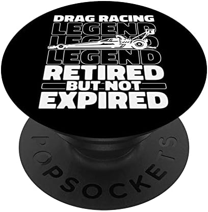 Dragster Emekli Motor Sporları-Yarışçı Yarışı Drag Yarışı PopSockets Değiştirilebilir PopGrip