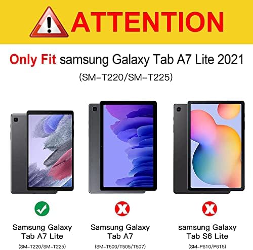 YBFJCE Kılıf Samsung Galaxy Tab için A7 Lite 8.7 2021, PU Deri Folio Koruyucu Standı Kapak Samsung Galaxy Tab için
