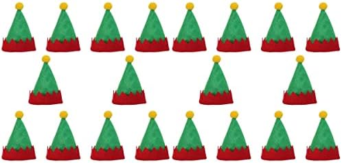 NarcNton Santa şapka Noel Mini Şeker Lolipop Şapka Süsleme (Renk: 01, Boyut: 5 * 3cm)