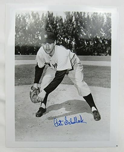 Art Schallock İmzalı Otomatik İmza 8x10 Fotoğraf I-İmzalı MLB Fotoğrafları