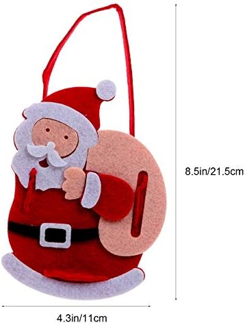 KESYOO 2 Pcs Güzel Noel Temalı Apple Çanta Santa Kardan Adam Şeker hediye çantası için Parti Noel Süsler