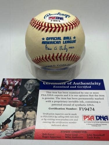 Mo Vaughn Red Sox Mets İmzalı İmza Resmi OMLB Beyzbol PSA DNA'sı * 74 İmzalı Beyzbol Topları