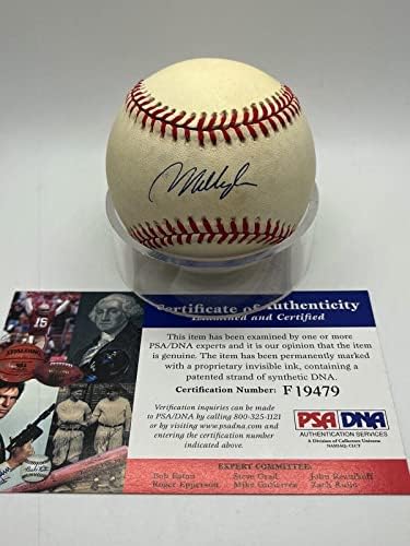 Mo Vaughn Red Sox Mets İmzalı İmza Resmi OMLB Beyzbol PSA DNA'sı * 79 İmzalı Beyzbol Topları
