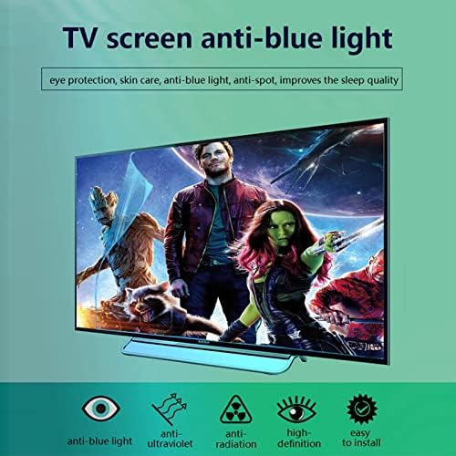 32-75 inç TV için WSAH Anti mavi ışık ekran koruyucu, Bilgisayar göz yorgunluğunu gideren ve daha iyi uyumanıza yardımcı