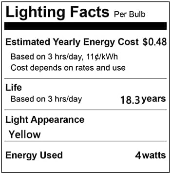 Lxcom aydınlatma sarı Edison Filament yedek ampul 4 W A19/A60 noel LED Vintage ampuller E26 taban renkli cam dekoratif