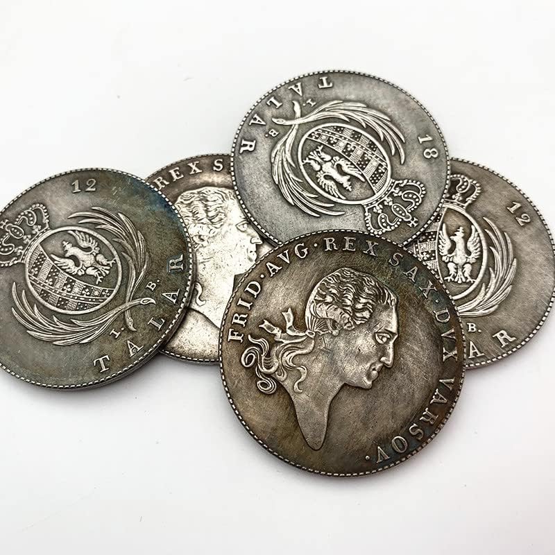 1812 Taç Antika Eski Bakır Gümüş El Sanatları hatıra parası Koleksiyonu Yabancı Para Gümüş Dolar Hatıra Madalyası