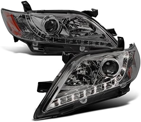 ZMAUTOPARTS Toyota Camry DRL LED JDM Krom Projektör Far Sol + Sağ Çifti Seti