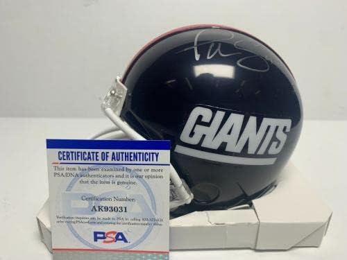 Phil Simms İmzalı Giants Futbol Mini Kaskı PSA AK93031-İmzalı NFL Mini Kaskları