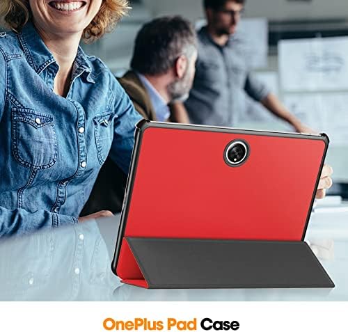 tablet PC kılıf Kılıf OnePlus Pad için 11.6 inç 2023 Üç Katlı Akıllı tablet kılıfı, Sert PC Arka Kabuk İnce Kılıf
