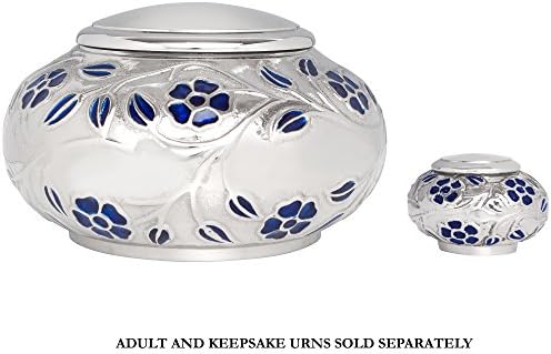 Mini Keepsake Urn * Minyatür Cenaze Kremasyon Urn uyar Küçük Miktarda Külleri * Gümüş Sarmaşıklar Modeli * 2 inç
