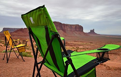Kıjaro XXL Çift Kilit Taşınabilir kamp sandalyesi-400 lbs'ye kadar Destekler-Çok Yönlü Katlanır Sandalye, Spor Sandalye,