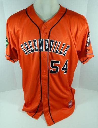 2017 Greeneville Astros 54 Oyun Kullanılmış Turuncu Forma DP08075 - Oyun Kullanılmış MLB Formaları