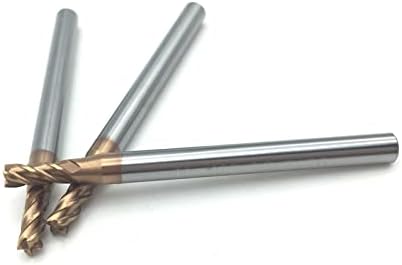 Karbür freze kesicisi 4 bıçaklı HRC55 karbür ucu frezeleri Alaşımlı Kaplamalı Tungsten Çelik Frezeler CNC işleme