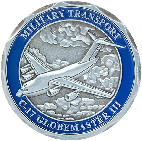 Amerika Birleşik Devletleri Hava Kuvvetleri C-17 Globemaster III Askeri Nakliye Uçağı Mücadelesi Coin ve Mavi Kadife