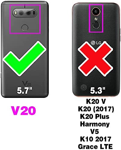 LG V20 ile Uyumlu Asuwish Cüzdan Kılıf ve Temperli Cam Ekran Koruyucu Kapak Çanta Aksesuarları Bilek Kayışı Kredi