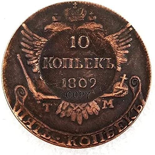 1809 Rusya 10 KOPEKS Kopya Para Tipi 2 Kopya Koleksiyonu Hediyeler