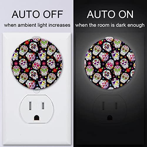 2 Paket Plug-in Gece Lambası LED Gece Lambası Alacakaranlıktan Şafağa Sensörü Çocuk Odası, Kreş, Mutfak, koridor