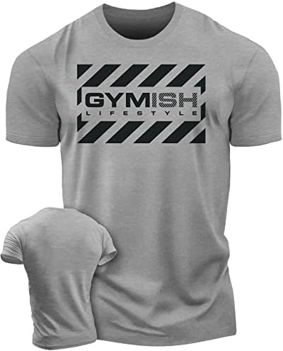 Erkekler için egzersiz Gömlek, Gymish Motivasyon Spor Gömlek Komik Atasözü Kaldırma T-Shirt