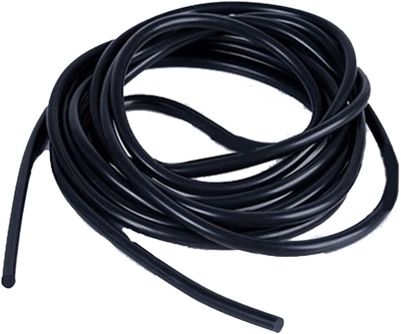 1 adet 9mm tel çapı siyah renk hattı mühürlü iplik katı Silika jel yuvarlak şerit Yüksek sıcaklık dayanımı Yüzey