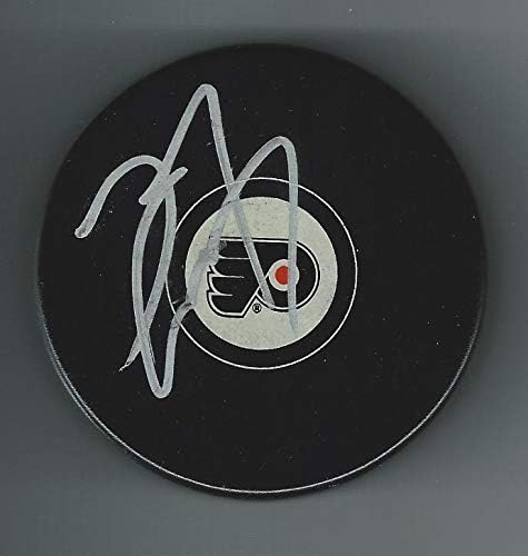 Doug Crossman İmzalı Philadelphia Flyers Diski-İmzalı NHL Diskleri
