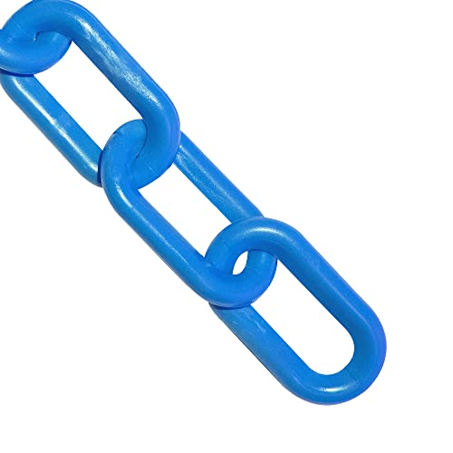 Mr. Chain Plastik Bariyer Zinciri, Gök Mavisi, 2 inç Bağlantı Çapı, 50 Fit Uzunluk (50024-50)