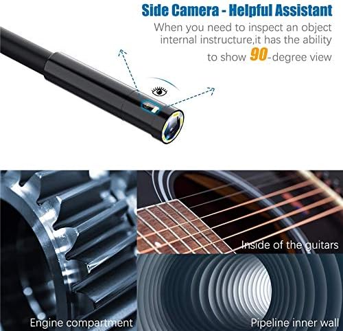 CHUNYU Endoskop Çift Lens Muayene Kamera Su Geçirmez Yarı Sert Yılan Kamera Borescope