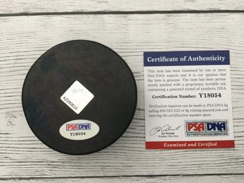 Martin St. Louis İmzalı Kanada Hokey Takımı PSA DNA COA a İmzalı NHL Diskleri İmzaladı