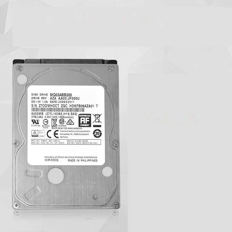 MİDTY HDD 2 TB 2.5 SATA 3 Gb / sn 8 MB 5400 RPM 15MM Dahili sabit disk Gözetim HDD MQ03ABB200