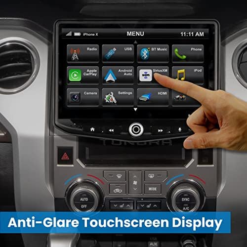 STİNGER Toyota Tundra 2014-2021 HEİGH10 10 Radyo Seti, Apple CarPlay, Android Auto, GPS Nav, Bluetooth, Çift USB,