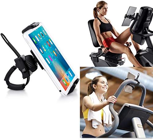 MZYPın Ayarlanabilir 360 ° Dönebilen Taşınabilir Kompakt Tablet/Cep Telefonu Tutacağı, Egzersiz Bisikletleri ve Koşu