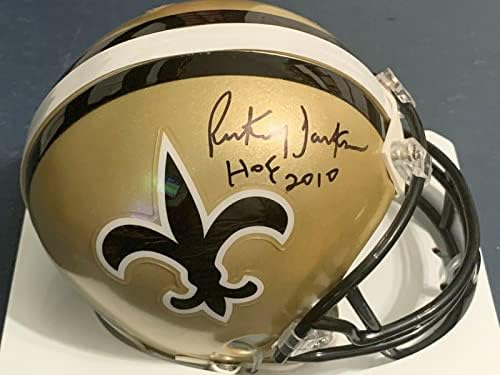 Rickey Jackson New Orleans Saints İmzalı Riddell Mini Kask - İmzalı NFL Mini Kasklar