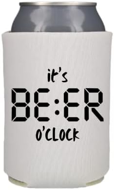 Komik Bira Soğutucu Olabilir, bu Bira saat, Komik Coolies İçecek Aksesuarı, Bira Kollu, Parti Hediye İyilik (Beyaz)