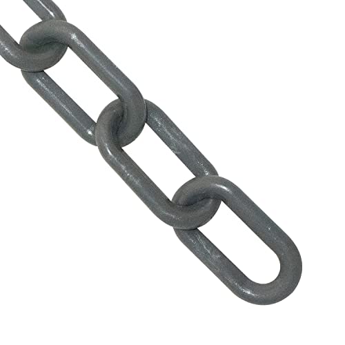 Mr. Chain Plastik Bariyer Zinciri, Arduvaz Grisi, 1 inç Bağlantı, 100 Fit Uzunluk (10057-100)