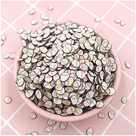 KEMEİLİAN RTAO10 50g 5mm paskalya yumurtaları Dilimleri Polimer Sıcak Kil Sprinkles Klei El Sanatları Yapımı DIY