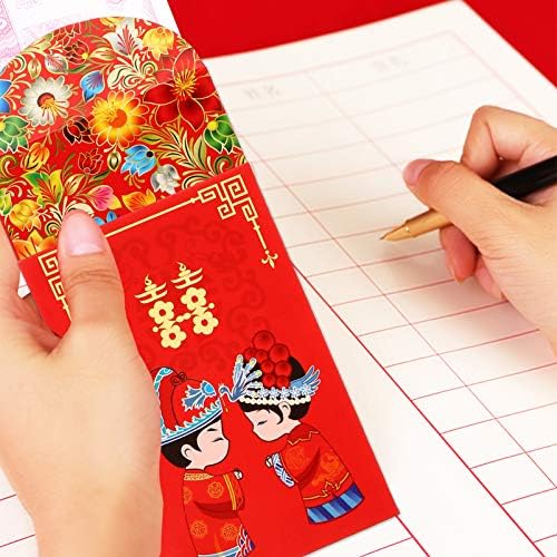 BESTOYARD 80 adet 2021 Çin Yeni Yılı Kırmızı Zarflar Çin Öküz Yılı Şanslı Para Cepleri HongBao Zarflar ÖKÜZ Bahar