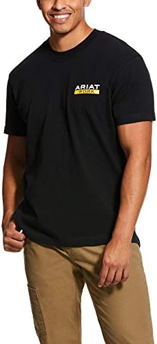 ARİAT Erkek İnşaat Demiri Pamuklu Güçlü Kaba Boyunlu grafikli tişört