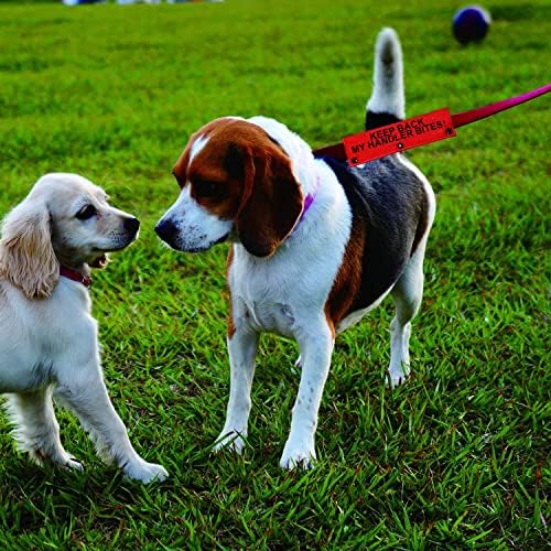 Komik Köpek Tasma Kılıfı İşleyicimin Isırıklarını Geri Tut! Köpek Tasma Wrap Kol Pet Doğum Günü Hediyesi (Benim Handler