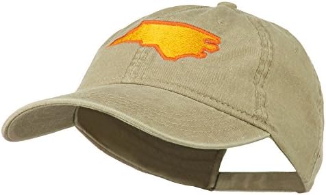 Kuzey Carolina Eyalet Haritası İşlemeli Şapka