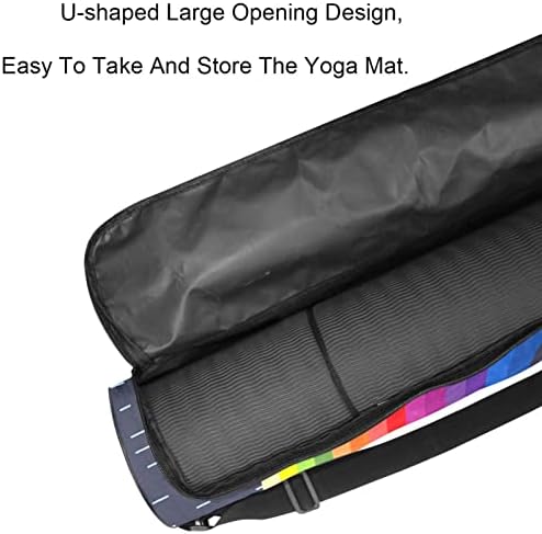 Yoga Mat Çantası Egzersiz Yoga matı, Egzersiz Yoga matı Taşıyıcı Tam Zip Yoga Taşıma Çantası Ayarlanabilir Kayış