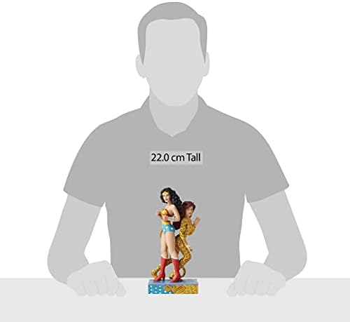 Jim Shore Justice League Wonder Woman'dan Enesco DC Comics ve Çita Heykelcik, 8,5 inç, Çok Renkli