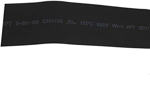 X-DREE Daralan hortum kablo Sarma kablo kılıfı 1 Metre x 22mm İç Çap Siyah (Tubo termorretráctil Cable enrollado