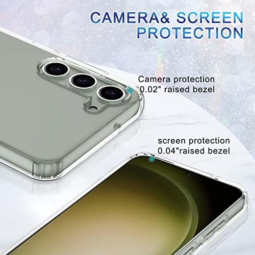 Samsung Galaxy S23 Kılıf ile uyumlu Lamcase, 2 Ekran Koruyucu + 2 Kamera Lens Koruyucu ile kristal Bling Sparkly