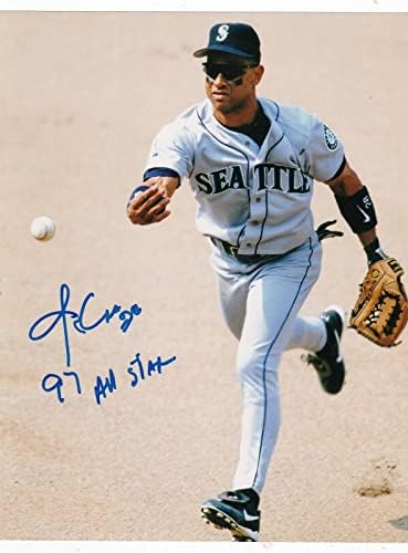 JOEY CORA SEATTLE MARİNERS 1997 ALL STAR AKSİYON İMZALI 8x10-İmzalı MLB Fotoğrafları