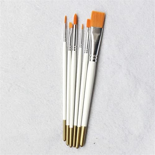 YFQHDD 6 Adet boya fırçası Seti Naylon Saç Akrilik Suluboya Yağ Fırçaları Okul Sanat Malzemeleri için Boya Fırçası