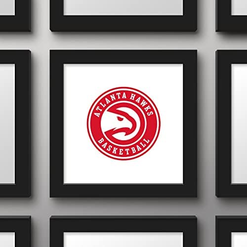 Trendler Uluslararası Galeri Pops NBA Atlanta Hawks-Küresel Logo Duvar Sanatı Duvar Posteri, 12 x 12, siyah Çerçeveli