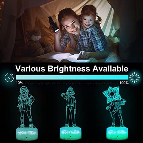 PWWJ 3D Yabancı Gece Lambası Illusion lamba renk değiştiren LED akrilik RGB ışıkları hayranları için şey Merch, Çocuk