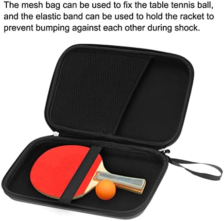 PATIKIL Masa Tenisi Raket Çantası, Ping Pong Raket Durumda Sert Kapak Konteyner Çanta Kare spor aksesuarları