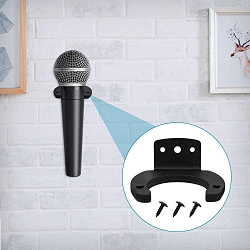 EXCEART 4 adet Mikrofon duvar askısı Mikrofon Duvar Montaj Tutucu Silikon Mikrofon Kanca Duvara Monte Tip Kelepçe