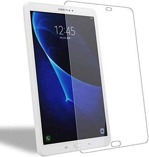 KIQ [2 Paket] Galaxy Tab A 10.1 SM-T580, SM-T585 [] Temperli Cam Ekran Koruyucu, 9H Sert 0.30 mm Kabarcıksız